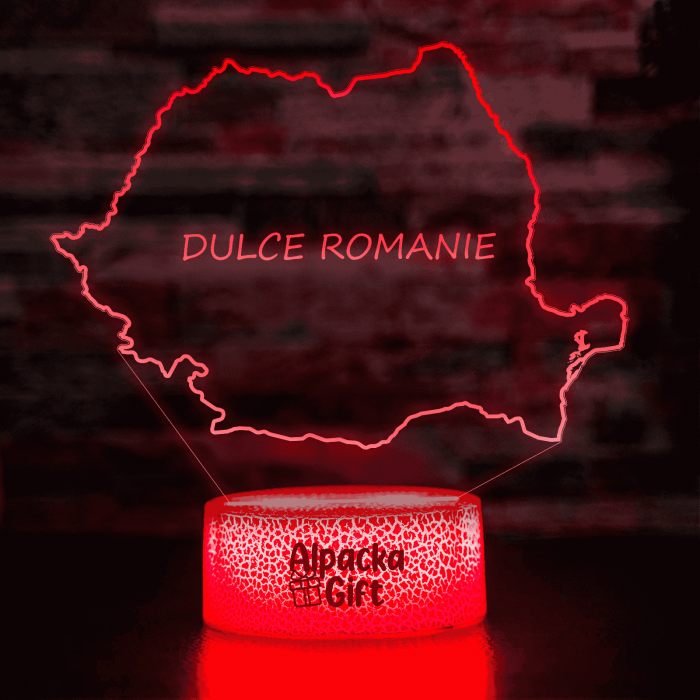 Lampă 3D - Harta Romaniei [5]