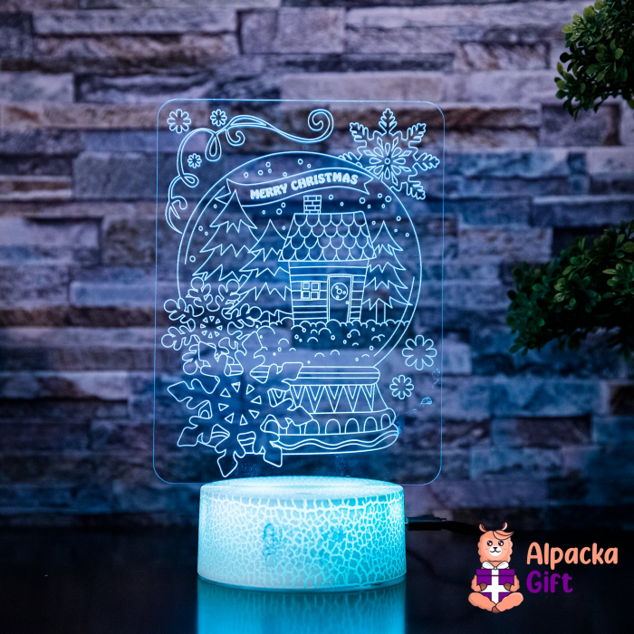 Lampă 3D Merry Christmas 2 [3]