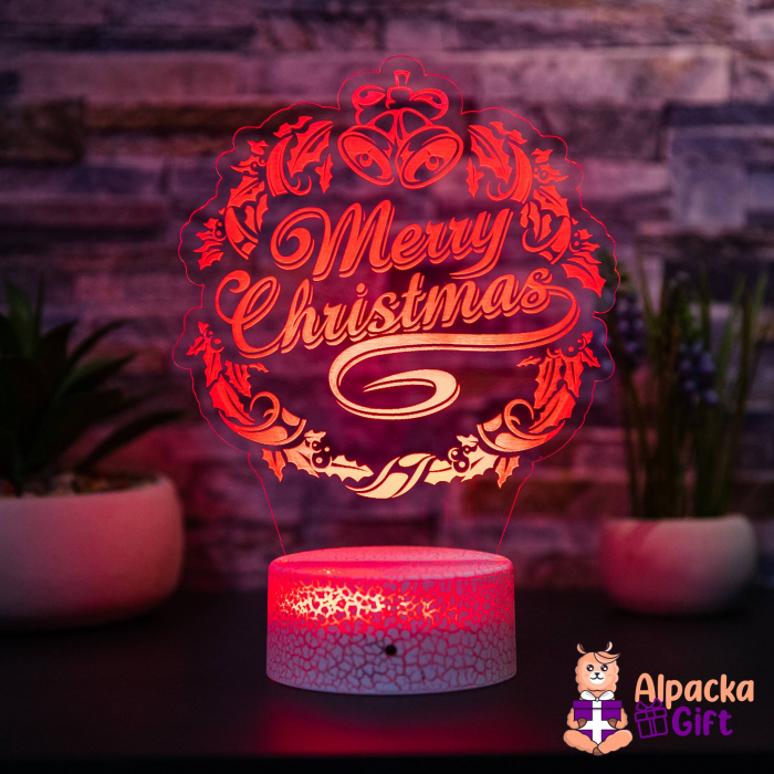 Lampă 3D Merry Christmas 1 [2]