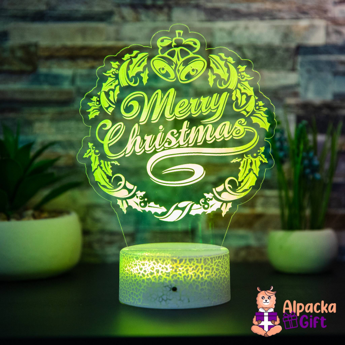 Lampă 3D Merry Christmas 1 [3]