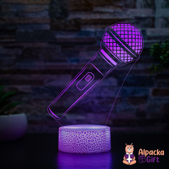 Lampă 3D Microfon [2]