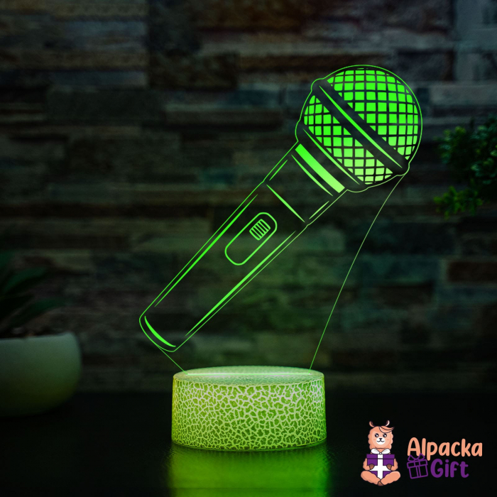 Lampă 3D Microfon [3]