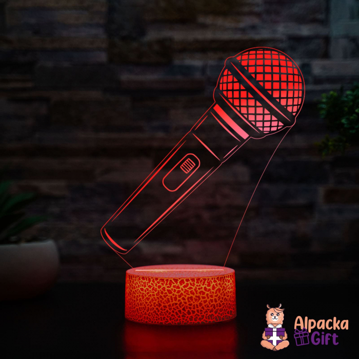 Lampă 3D Microfon [4]