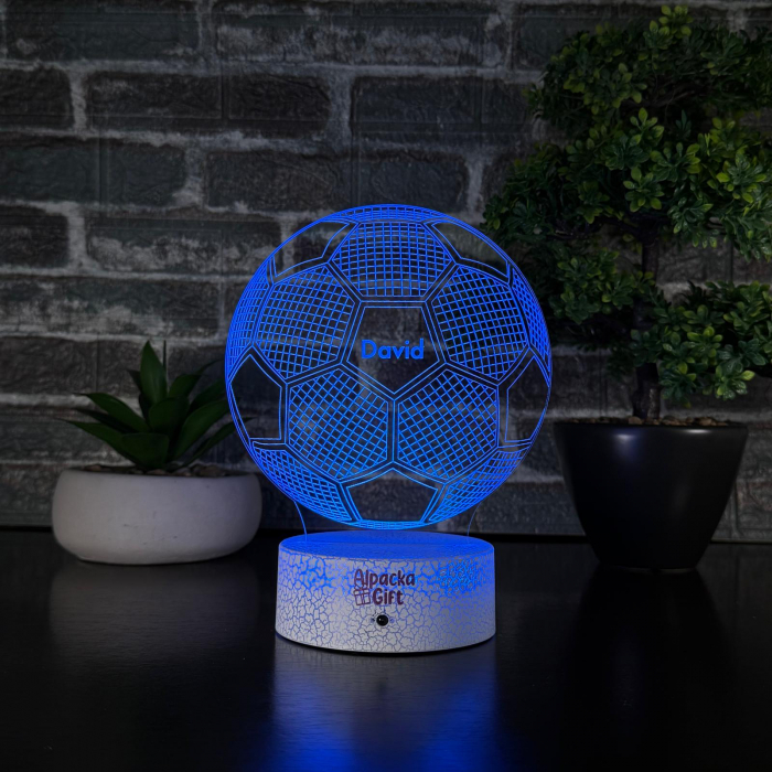 Lampă 3D - Minge de Fotbal [5]