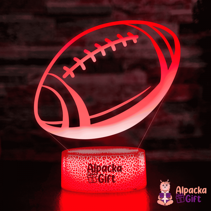 Lampă 3D - Minge de Rugby [5]