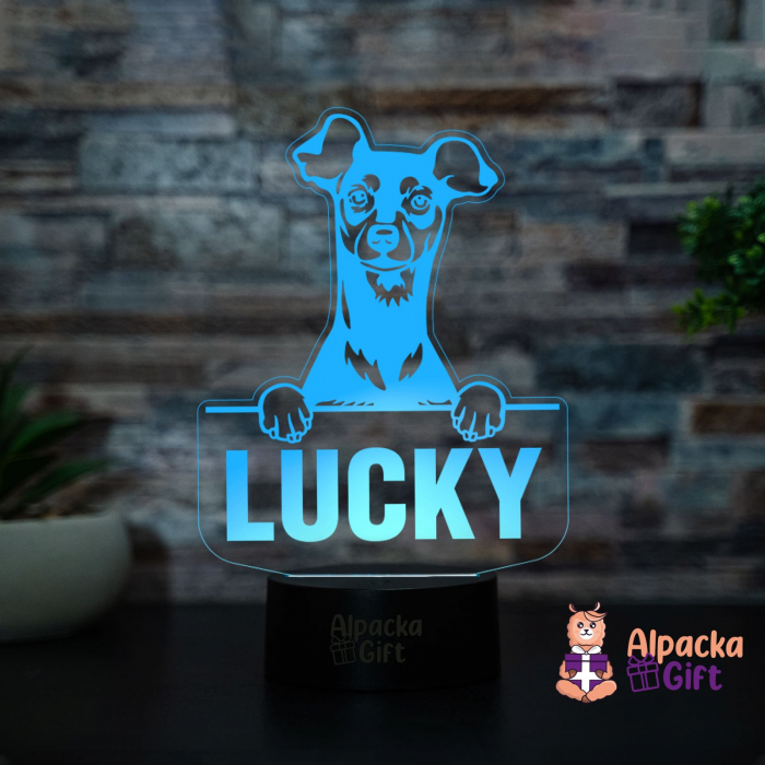 Lampă 3D - Miniature Pinscher [2]