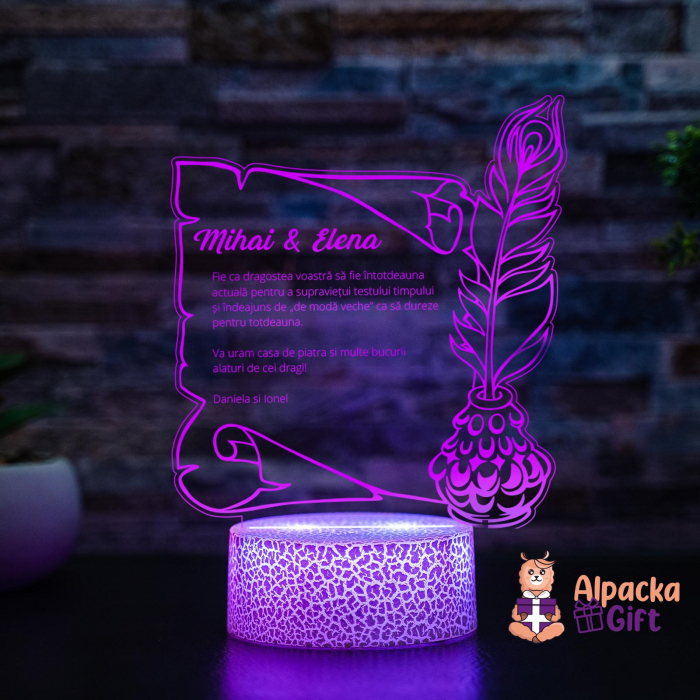Lampa 3D Pergament [2]