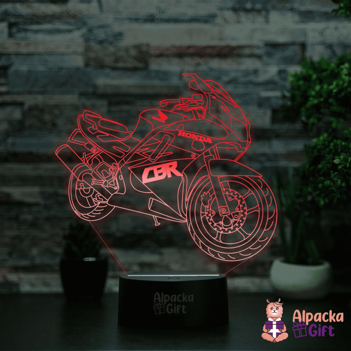 Lampă 3D - Motocicletă Honda [4]
