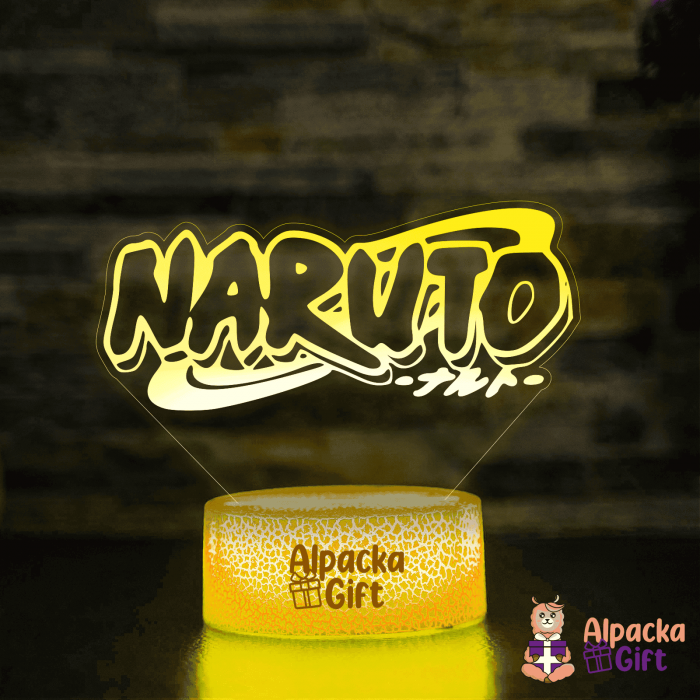 Lampă 3D - Logo Naruto [5]
