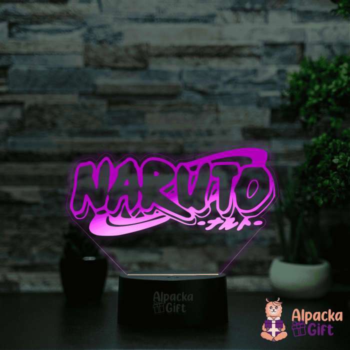 Lampă 3D - Logo Naruto [4]
