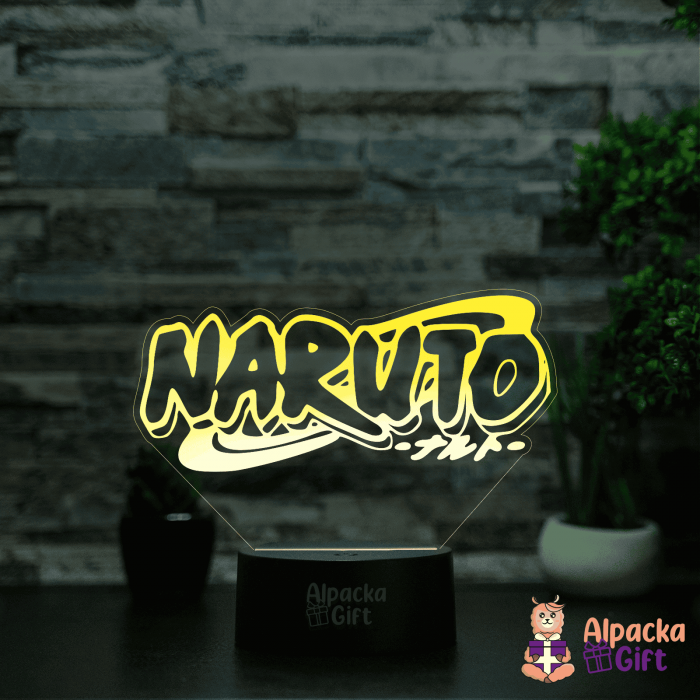 Lampă 3D - Logo Naruto [5]