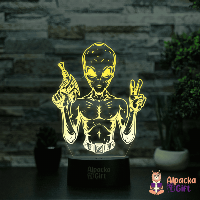 Lampă 3D - Extraterestru [5]
