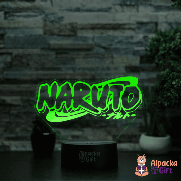 Lampă 3D - Logo Naruto [2]