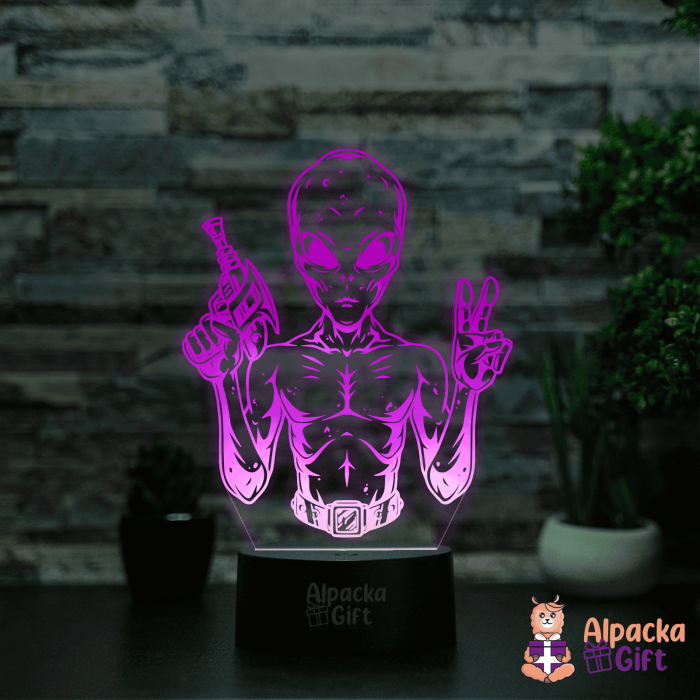 Lampă 3D - Extraterestru [4]