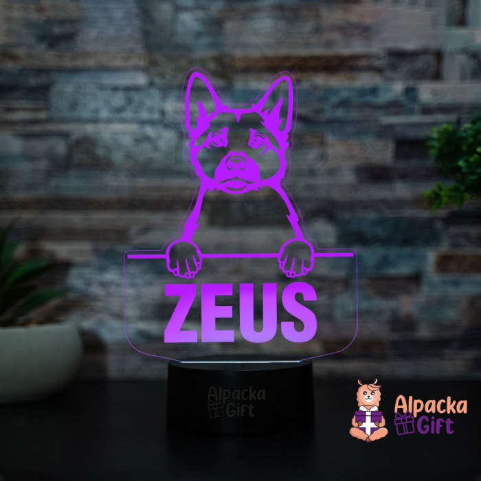 Lampă 3D - Norwegian Buhund [4]