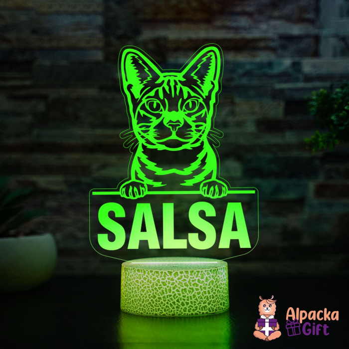 Lampă 3D - Ocicat [4]