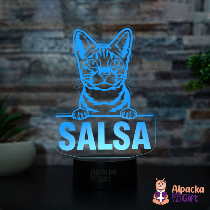 Lampă 3D - Ocicat [3]