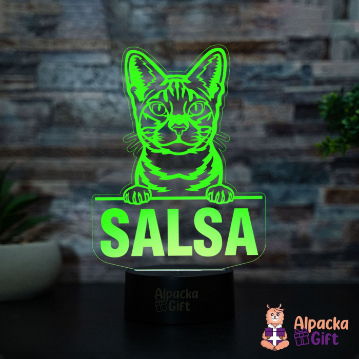 Lampă 3D - Ocicat [2]