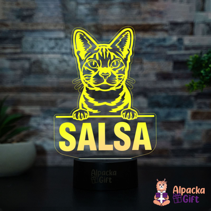 Lampă 3D - Ocicat [4]