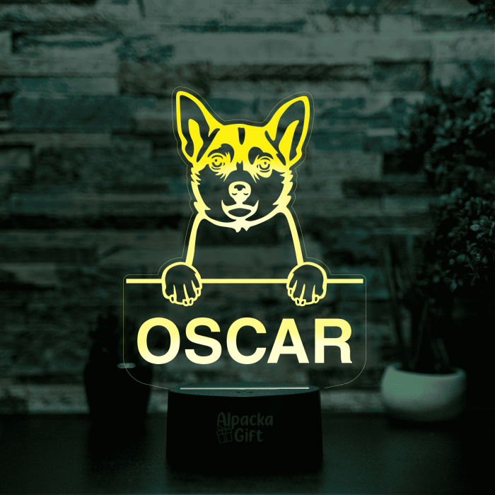 Lampă 3D - Norwegian Lundehund [2]