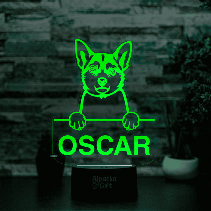 Lampă 3D - Norwegian Lundehund [5]