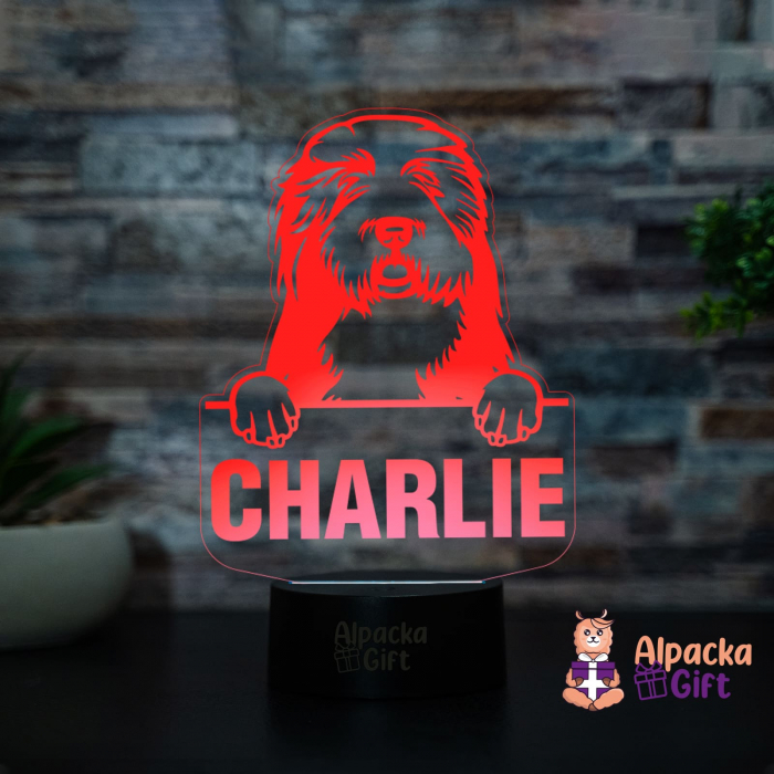 Lampă 3D - Old English Sheepdog [3]