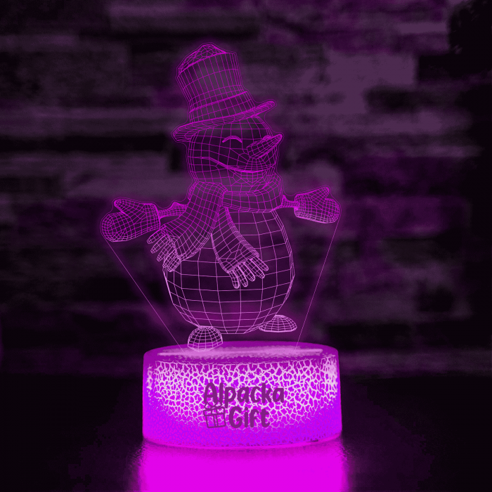 Lampa 3D Om de Zăpadă [4]