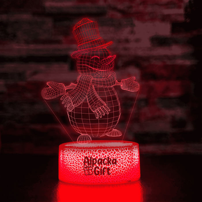Lampa 3D Om de Zăpadă [5]