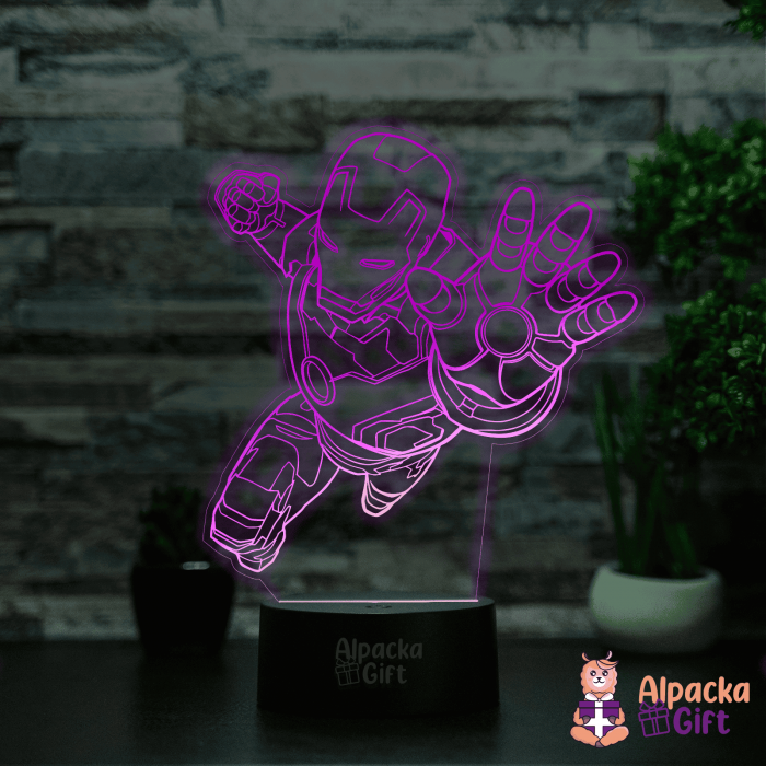 Lampă 3D -Omul de Fier [3]