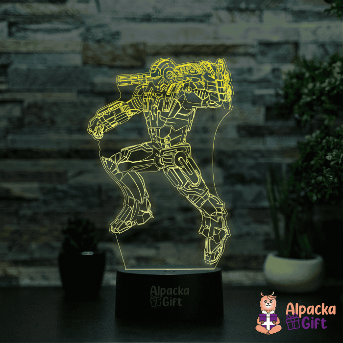 Lampă 3D -Omul de Fier 3 [4]