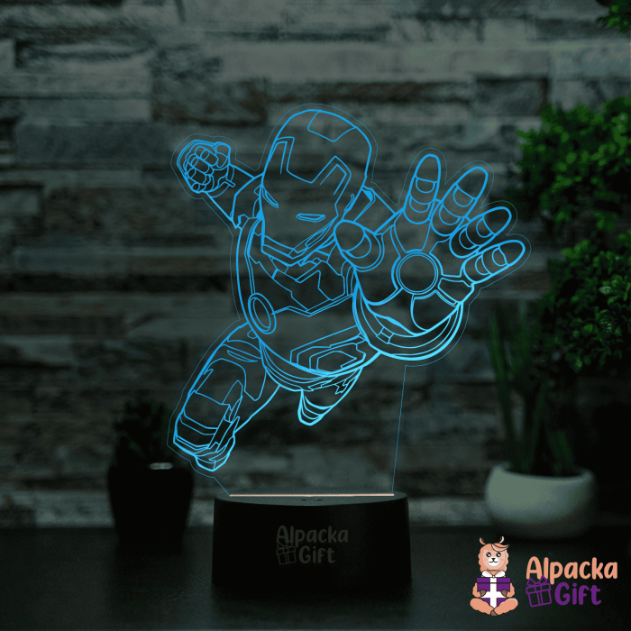 Lampă 3D -Omul de Fier [2]