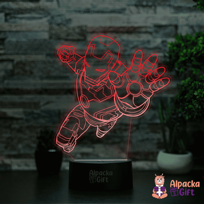 Lampă 3D -Omul de Fier [4]