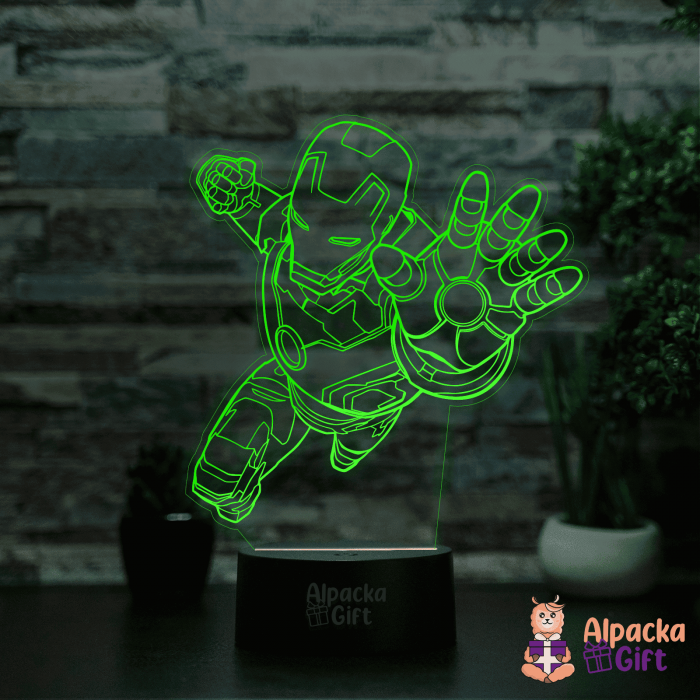 Lampă 3D -Omul de Fier [5]