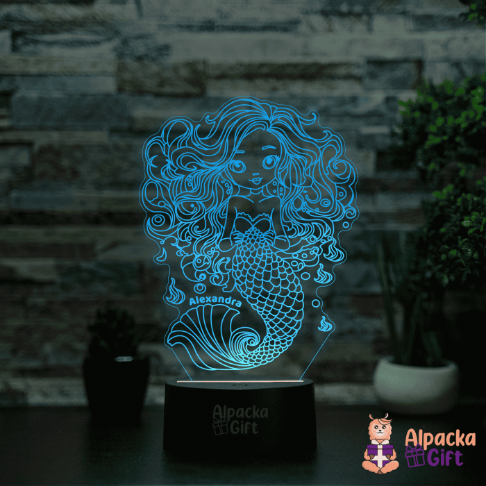 Lampa 3D - Sirenă [5]