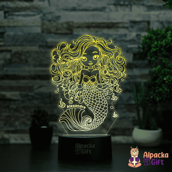 Lampa 3D - Sirenă [4]