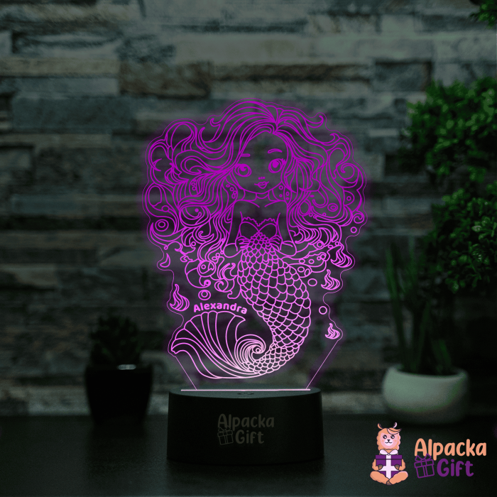 Lampa 3D - Sirenă [3]