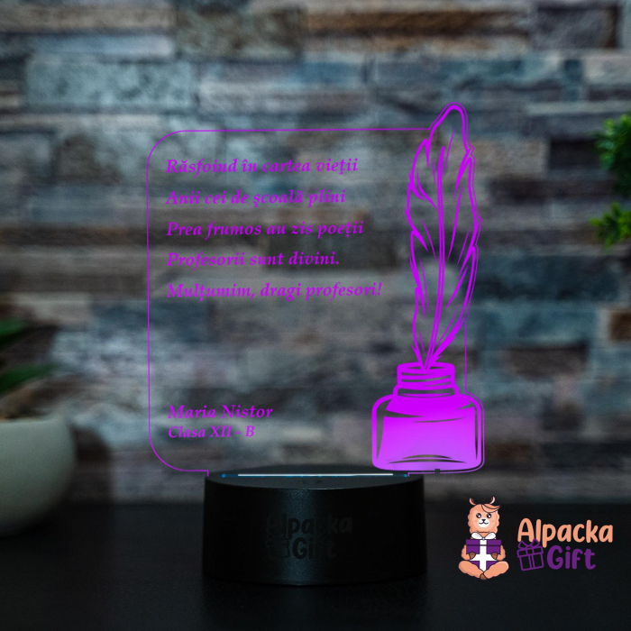 Lampa 3D Pana in Calimara [3]