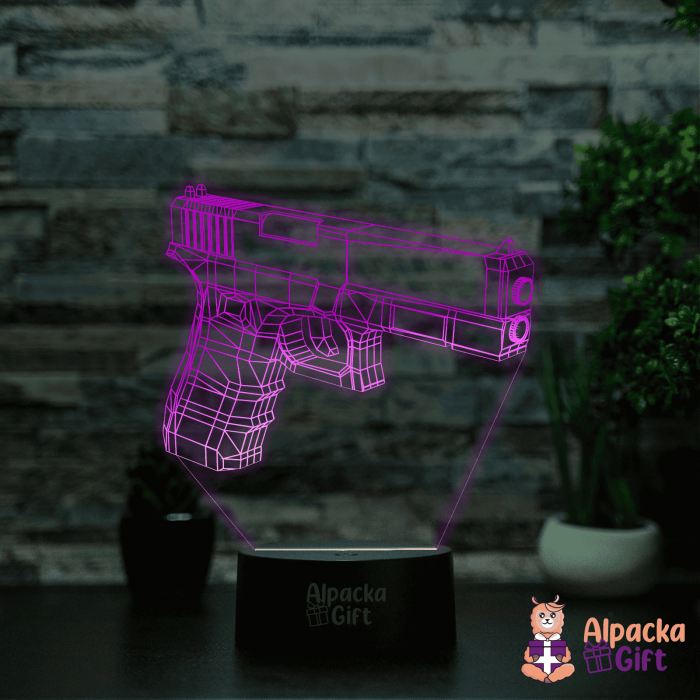 Lampă 3D - Pistol [4]