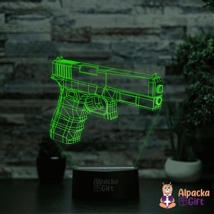 Lampă 3D - Pistol [2]