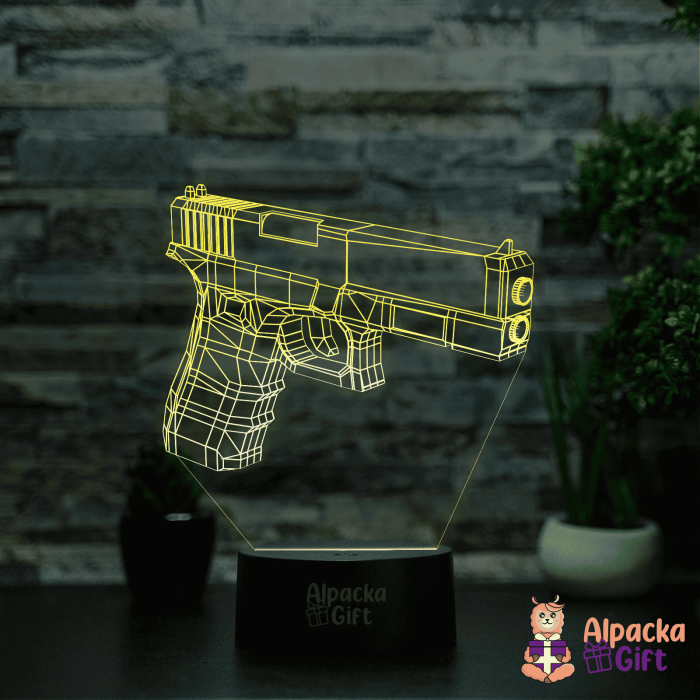 Lampă 3D - Pistol [5]