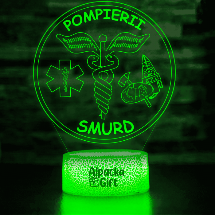 Lampă 3D - Pompierii Smurd [5]