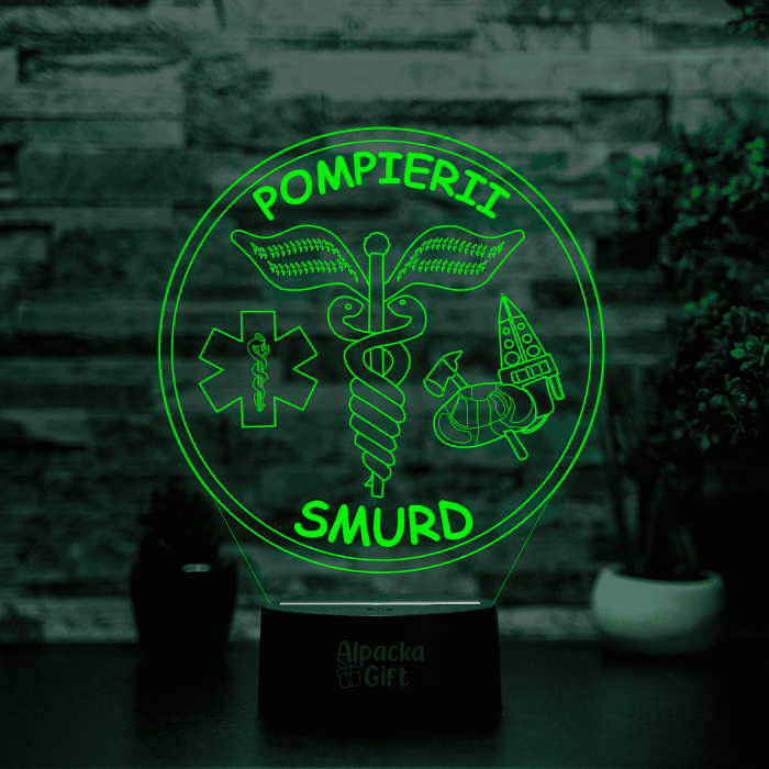 Lampă 3D - Pompierii Smurd [5]