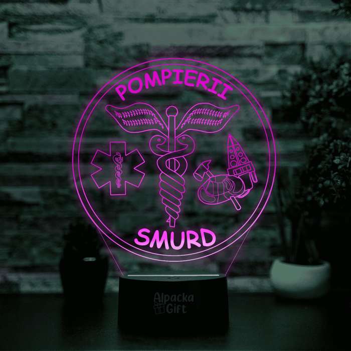 Lampă 3D - Pompierii Smurd [3]