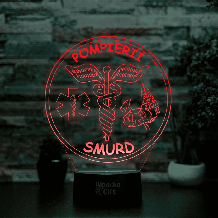 Lampă 3D - Pompierii Smurd [4]