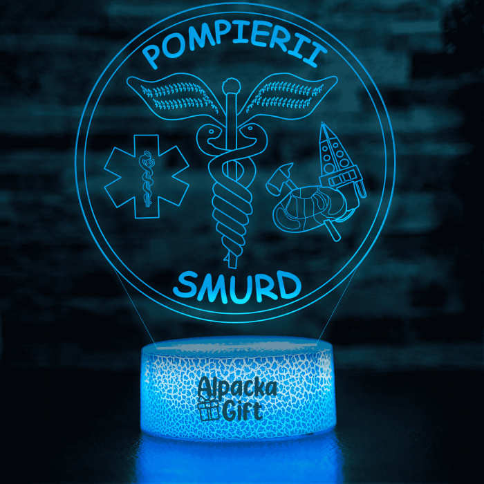 Lampă 3D - Pompierii Smurd [3]