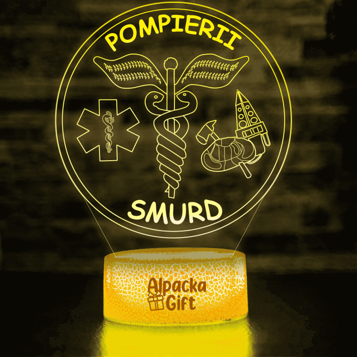 Lampă 3D - Pompierii Smurd [2]