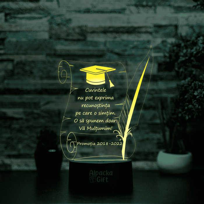 Lampa 3D Papirus cu Toca [2]