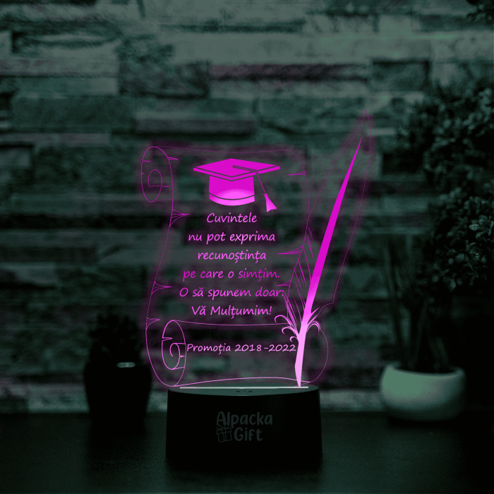 Lampa 3D Papirus cu Toca [3]