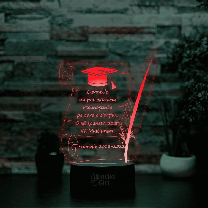 Lampa 3D Papirus cu Toca [4]