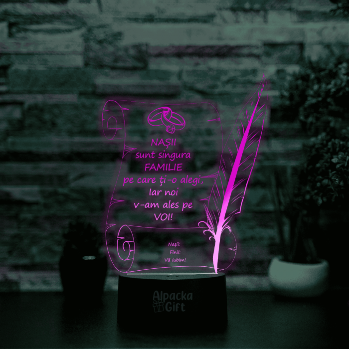 Lampa 3D Papirus Logodna [3]